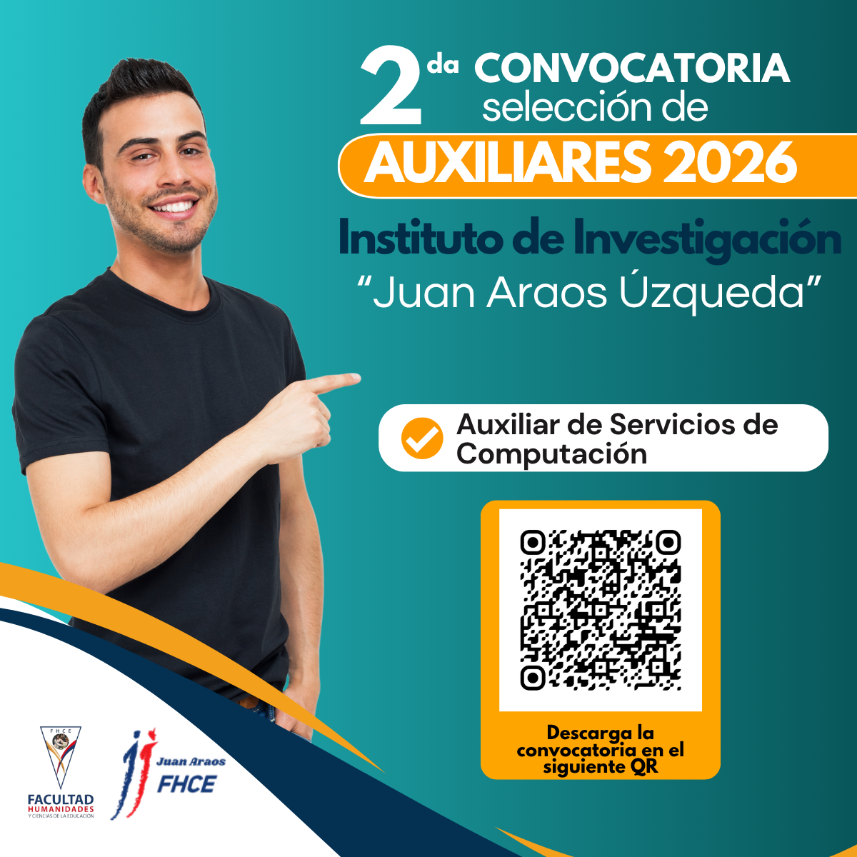 2da convocatoria para Auxiliar de Servicios de Computación – IIFHyCE